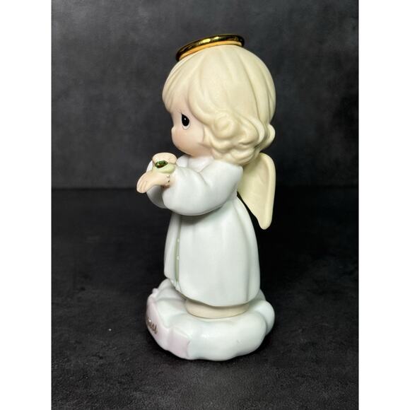 Precious Moments Figurine August Birthday Angel With Birthstone 1996 - Picture 5 of 6